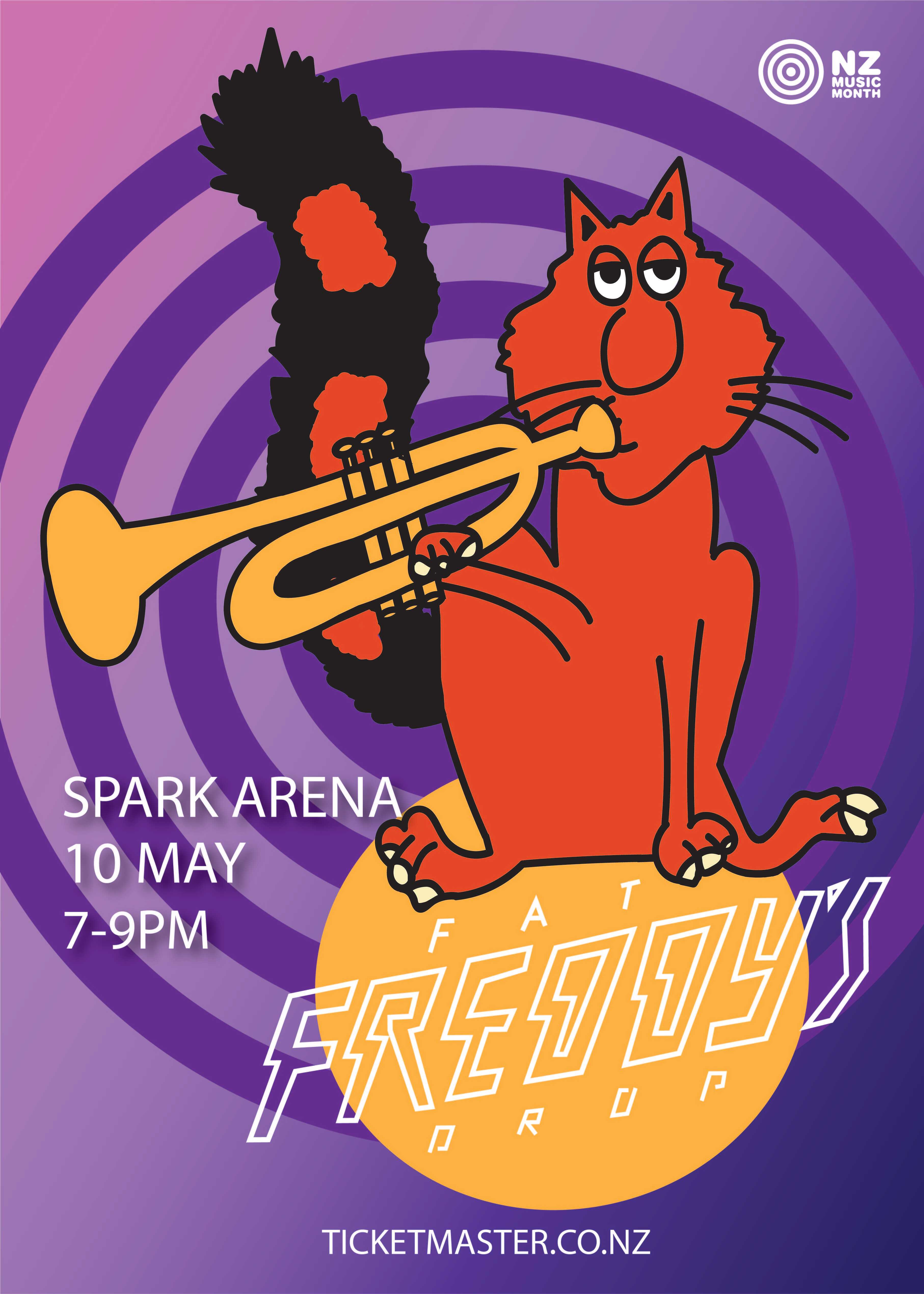Poster for Fat Freddys Drop event