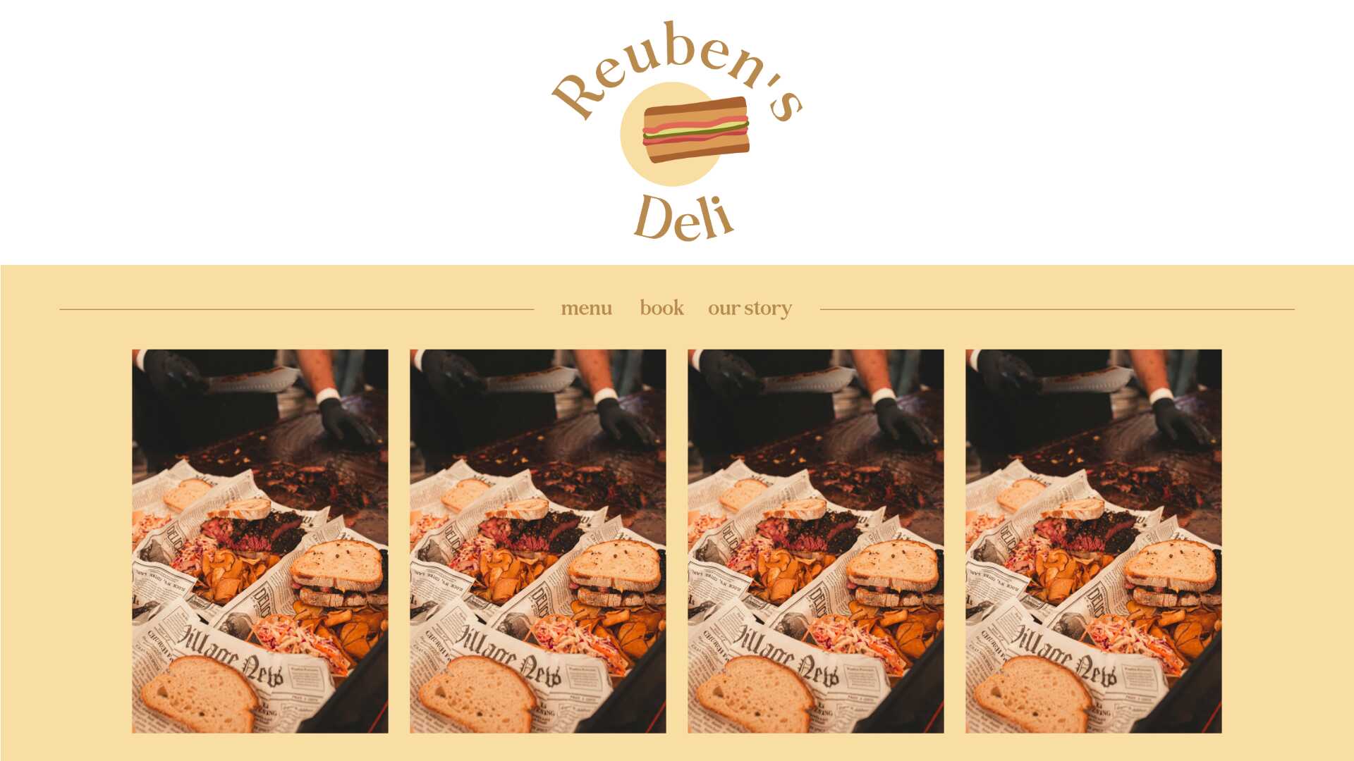 Reubens Deli website